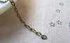 Accessories - 32ft (10m) Of Antique Bronze Steel Flat Cable Chain Link  3x4mm A5742