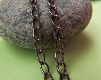 Accessories - 32ft (10m) Of Gunmetal Black Extension Chain Curb Chain 3x4mm A2019