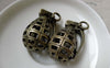 Accessories - 3D Grenade Pendants Antique Bronze Charms 23x34mm Set Of 2 Pcs A6032