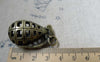 Accessories - 3D Grenade Pendants Antique Bronze Charms 23x34mm Set Of 2 Pcs A6032