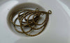 Accessories - 4 Pcs (2 Pairs) Of Antique Bronze Filigree Chandelier Earring Teardrop Pendant Charms 20x33mm A5484