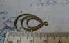Accessories - 4 Pcs (2 Pairs) Of Antique Bronze Filigree Chandelier Earring Teardrop Pendant Charms 20x33mm A5484