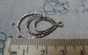 Accessories - 4 Pcs (2 Pairs) Of Antique Silver Filigree Chandelier Earring Teardrop Pendant Charms 20x33mm A5485