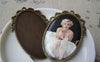 Accessories - 4 Pcs Antique Bronze Oval Cameo Base Settings Match 32x48mm Cabochon A3529