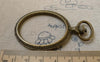 Accessories - 4 Pcs Antique Bronze Oval Pocket Watch Frame Pendants A6307