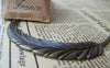Accessories - 4 Pcs Antique Bronze Super Large Feather Pendants 17x95mm A420