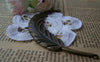 Accessories - 4 Pcs Antique Bronze Super Large Feather Pendants 17x95mm A420