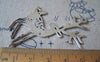 Accessories - 4 Pcs Antique Silver Flat Deer Pendant 28x60mm A4300