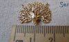 Accessories - 4 Pcs KC Gold Rose Gold Tone Brass Filigree Peacock Connectors Charms 15x20mm A7221