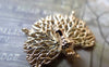Accessories - 4 Pcs KC Gold Rose Gold Tone Brass Filigree Peacock Connectors Charms 15x20mm A7221