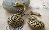 Accessories - 4 Pcs Of Antique Bronze 3 Dimensional Bow Tie Swan Charms Pendants 20x35mm A1794