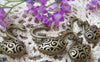 Accessories - 4 Pcs Of Antique Bronze 3 Dimensional Bow Tie Swan Charms Pendants 20x35mm A1794