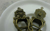 Accessories - 4 Pcs Of Antique Bronze 3D Bear Doll Chair Charms Pendant 12x18x42mm A5887