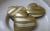 Accessories - 4 Pcs Of Antique Bronze Brass Coiled Heart Photo Locket Charms 29mm A7012