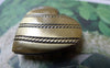 Accessories - 4 Pcs Of Antique Bronze Brass Coiled Heart Photo Locket Charms 29mm A7012