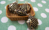 Accessories - 4 Pcs Of Antique Bronze Filigree Fish Charms Pendants 17x18mm A1800