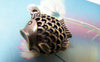 Accessories - 4 Pcs Of Antique Bronze Filigree Fish Charms Pendants 17x18mm A1800
