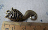 Accessories - 4 Pcs Of Antique Bronze Filigree Kitten Cat Charms Pendants 18x35mm A1807
