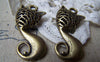 Accessories - 4 Pcs Of Antique Bronze Filigree Kitten Cat Charms Pendants 18x35mm A1807