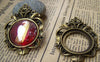 Accessories - 4 Pcs Of Antique Bronze Filigree Round Cameo Base Settings Match 30mm Cab A3514