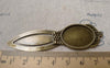 Accessories - 4 Pcs Of Antique Bronze Hair Clips Base Settings Match 18x25mm Cabochon A6913