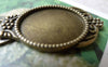 Accessories - 4 Pcs Of Antique Bronze Hair Clips Base Settings Match 18x25mm Cabochon A6913