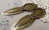 Accessories - 4 Pcs Of Antique Bronze Hair Clips Base Settings Match 18x25mm Cabochon A6913