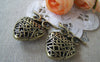 Accessories - 4 Pcs Of Antique Bronze Huge Filigree 3D Owl Pendants 26x36mm A1873