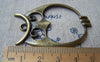 Accessories - 4 Pcs Of Antique Bronze Huge Filigree 3D Owl Pendants  40x54mm A107