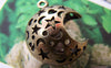 Accessories - 4 Pcs Of Antique Bronze Huge Filigree Crescent Moon Pendants Charms 25x25mm A401