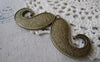 Accessories - 4 Pcs Of Antique Bronze Huge Moustache Pendant Charms 30x75mm A7029