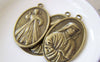 Accessories - 4 Pcs Of Antique Bronze Nun Pendants Charms 25x43mm A5266