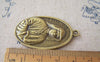 Accessories - 4 Pcs Of Antique Bronze Nun Pendants Charms 25x43mm A5266