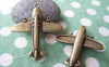 Accessories - 4 Pcs Of Antique Bronze Plane Charms 38x38mm A3066