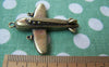 Accessories - 4 Pcs Of Antique Bronze Plane Charms 38x38mm A3066