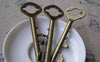 Accessories - 4 Pcs Of Antique Bronze Skeleton Key Pendants Charms HEAVY 28x78mm A169