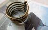 Accessories - 4 Pcs Of Antique Bronze Spring Ring Findings 19mm A6386