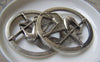 Accessories - 4 Pcs Of Antique Silver Bird Carrying Arrow Round Pendants 45mm A4740
