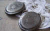 Accessories - 4 Pcs Of Antique Silver Brass Cross Oval Flat Photo Locket Charms 22x29mm A3026