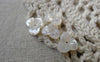 Accessories - 4 Pcs Of Natural Shell Engraved Flower Charms 10mm A6718