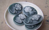 Accessories - 4 Pcs Resin Victorian Green Lady Oval Cameo Cabochon 30x40mm A4032