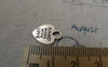 Accessories - 40 Pcs Of Antique Silver Heart Charms Double Sided 12x15mm A6267