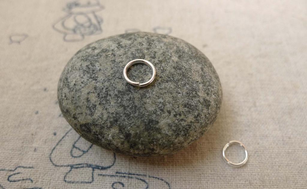 Accessories - 450 Pcs Of Silver Tone Iron Jump Rings 7mm 19 Gauge A6214