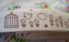 Accessories - 5.46 Yards (5 Meter) Bird Cage Pattern Cotton Ribbon Label String A2546