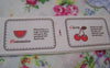Accessories - 5.46 Yards (5 Meters) Apple Watermelon Cherry Strawberry Print Cotton Ribbon A2564