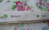 Accessories - 5.46 Yards (5 Meters) Bee Flower Mushroom Beetle Print Cotton Ribbon Label String Green A2648
