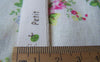Accessories - 5.46 Yards (5 Meters) Bee Flower Mushroom Beetle Print Cotton Ribbon Label String Green A2648