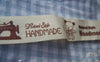 Accessories - 5.46 Yards (5 Meters) Bird Cage Print Cotton Ribbon Label String A2663