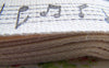 Accessories - 5.46 Yards (5 Meters) Black Music Notes Print Cotton Ribbon Label String A2629
