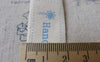 Accessories - 5.46 Yards (5 Meters) Blue Handmade Print Cotton Ribbon Label String A7004